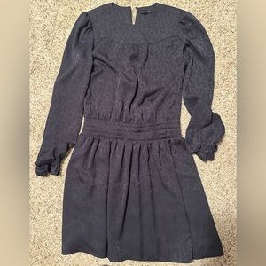 Current Air Black dress with tone on tone floral pattern size small